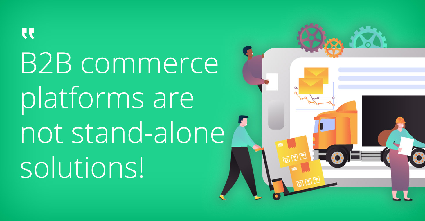 Tight integration of software in B2B e-commerce
